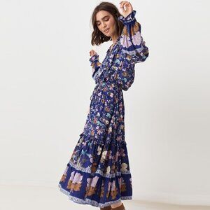 Spell & The Gypsy Wild Bloom Midi Dress Size XS